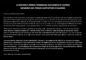 2021 09 25 TOULON  HOMMAGE AUX HARKIS FORCES SUPPLETIVES D ALGERIE